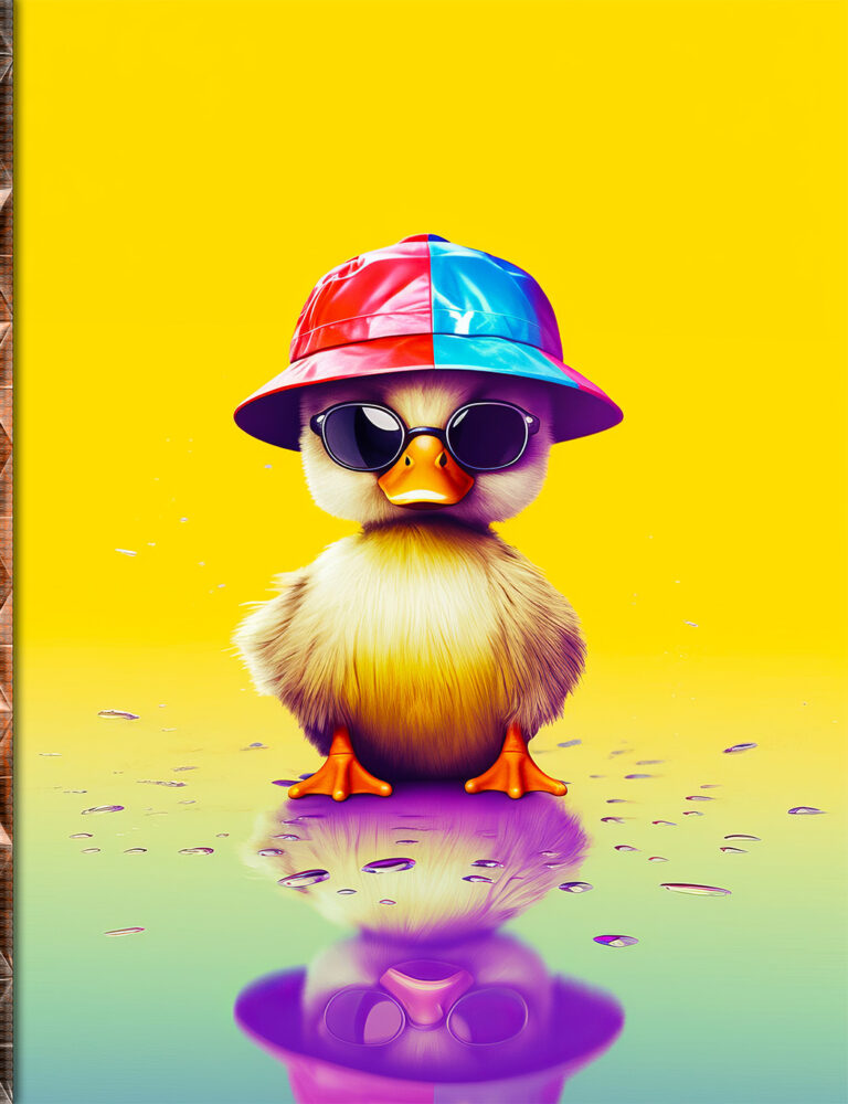 Quacks of Reflection: Colorful Thoughts and Serene Moments