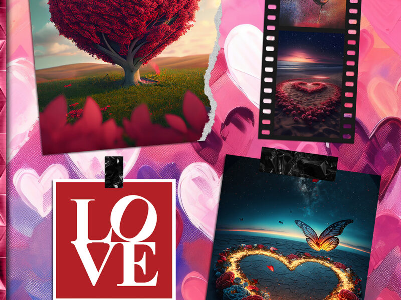 Love in Numbers: 222 Pages of Affirmative Reflections Amidst a Collage of Passion