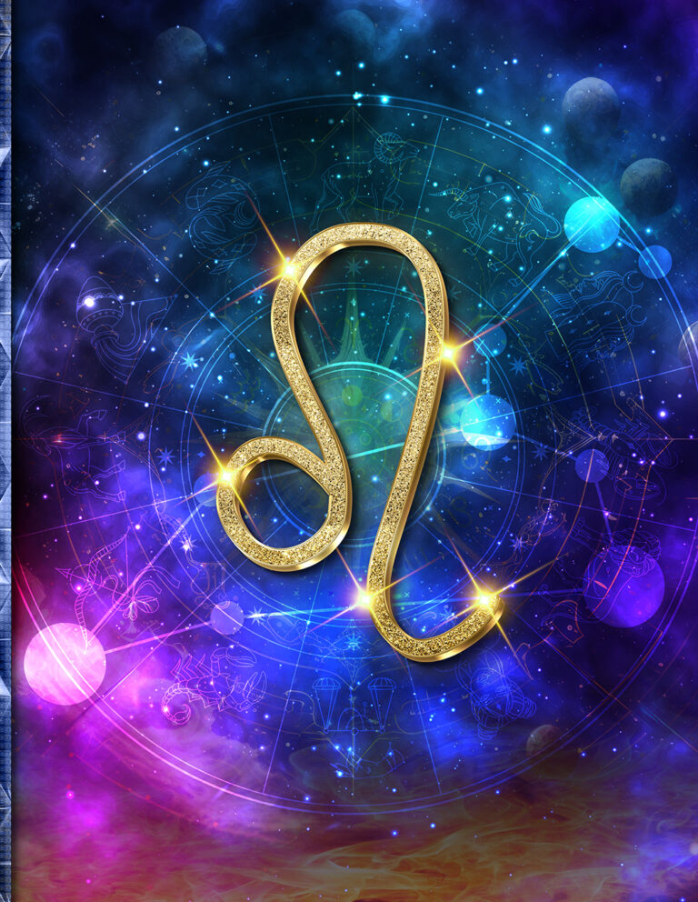 Leo’s Guiding Stars: Numerology Wisdom and Affirmation—Your Journey Awaits Within an Artful Embrace of Fire, Symbol, and Constellation