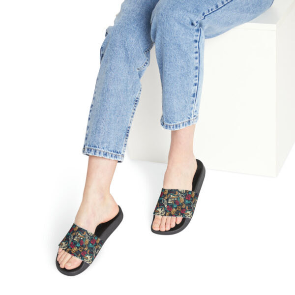 Tattoo-Inspired Skulls Women's PU Slide Sandals - Image 20
