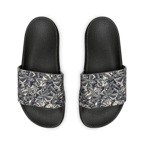 Tattoo-Inspired Greys Women's PU Slide Sandals - Image 12