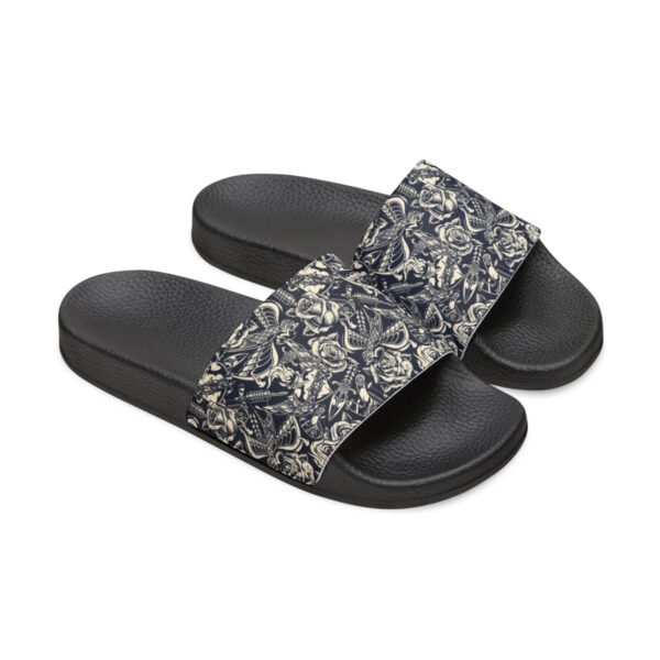 Tattoo-Inspired Greys Women's PU Slide Sandals - Image 17