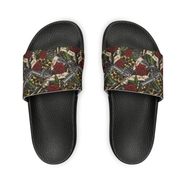 Tattoo-Inspired Hustle Women's PU Slide Sandals - Image 11