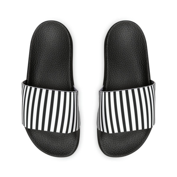 Striped Women's PU Slide Sandals - Image 12