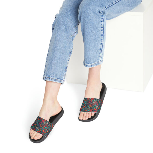 Tattoo-Inspired Monsters Women's PU Slide Sandals - Image 20