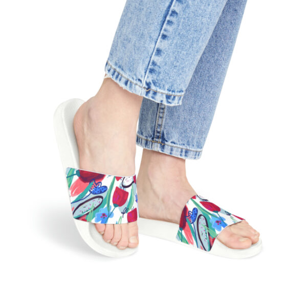 Water Lilies Women's PU Slide Sandals - Image 9