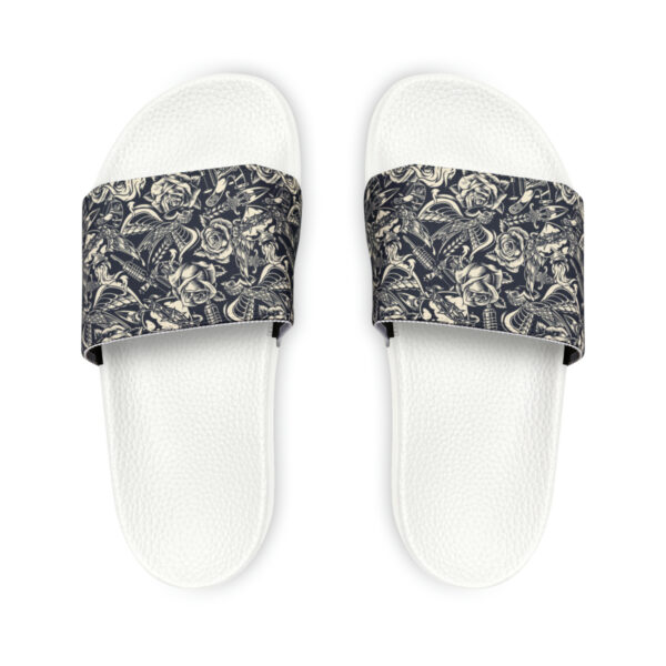 Tattoo-Inspired Greys Women's PU Slide Sandals - Image 2