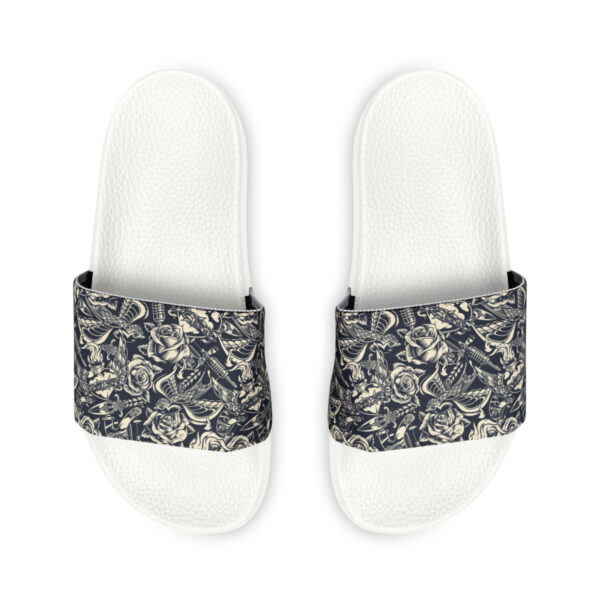 Tattoo-Inspired Greys Women's PU Slide Sandals - Image 3