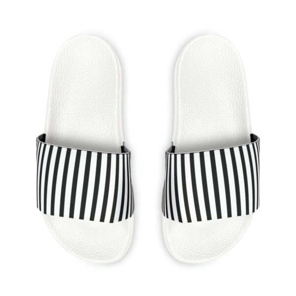 Striped Women's PU Slide Sandals - Image 3