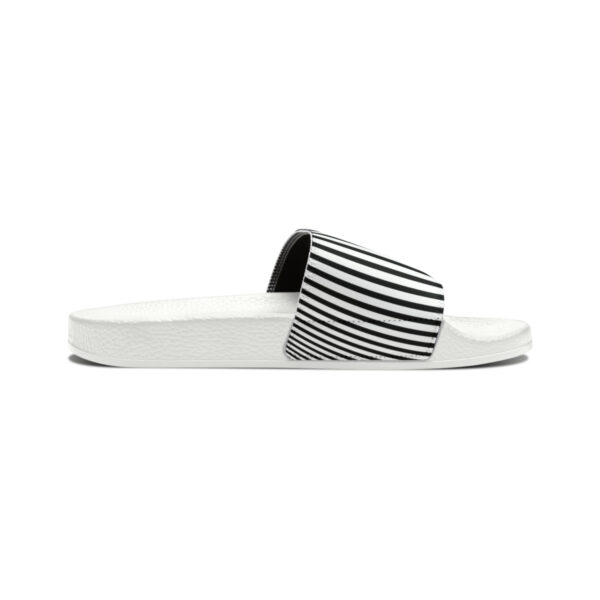 Striped Women's PU Slide Sandals - Image 5