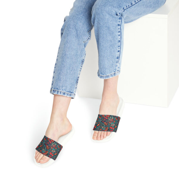 Tattoo-Inspired Monsters Women's PU Slide Sandals - Image 10