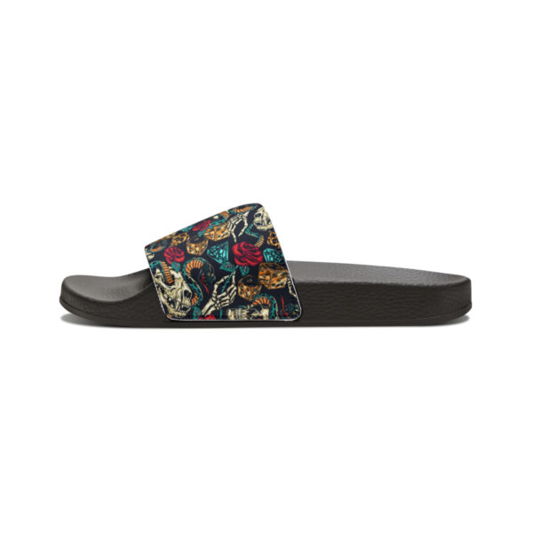 Tattoo-Inspired Skulls Men's PU Slide Sandals - Image 4