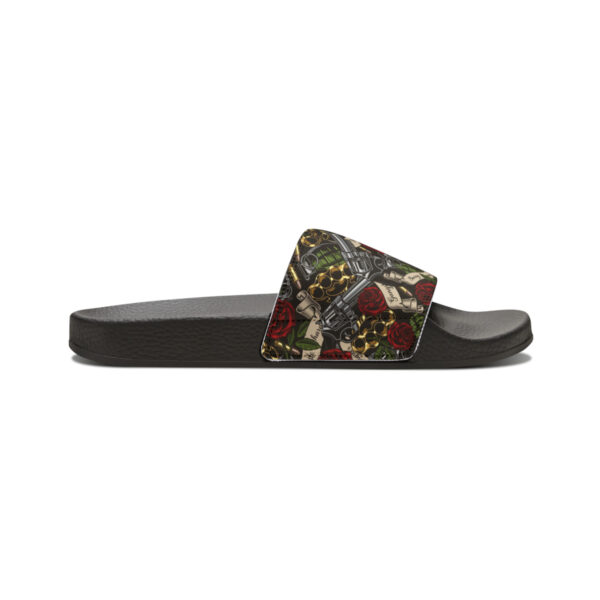Tattoo-Inspired Hustle Men's PU Slide Sandals - Image 7