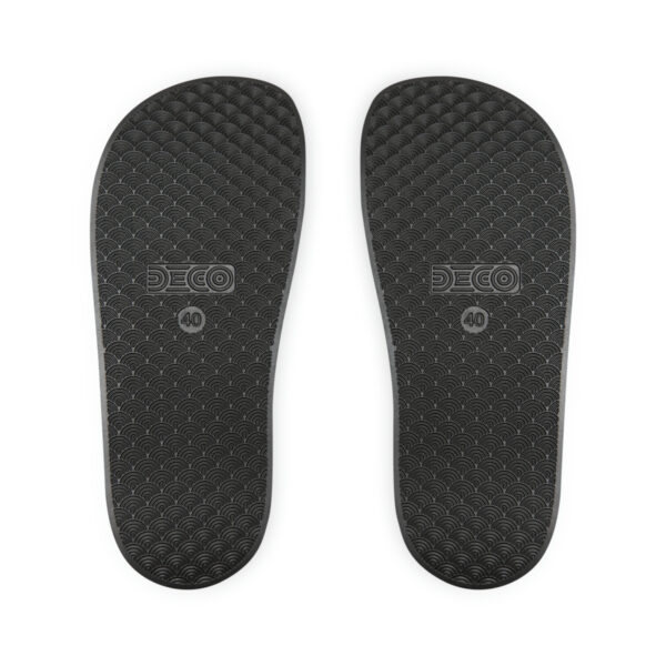 Tattoo-Inspired Hustle Men's PU Slide Sandals - Image 8
