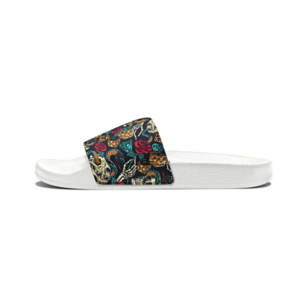 Tattoo-Inspired Skulls Men's PU Slide Sandals - Image 13