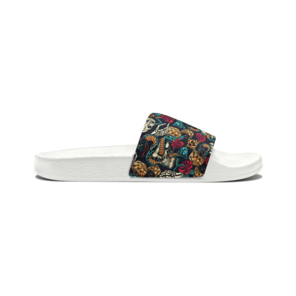 Tattoo-Inspired Skulls Men's PU Slide Sandals - Image 16