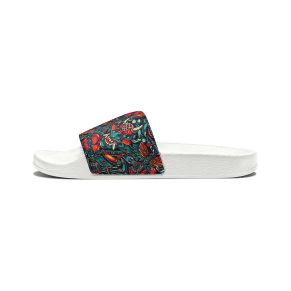 Tattoo-Inspired Monsters Men's PU Slide Sandals - Image 13