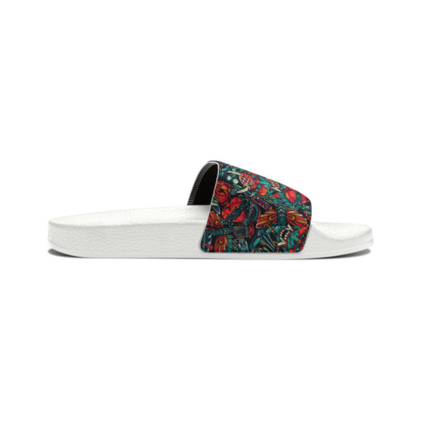 Tattoo-Inspired Monsters Men's PU Slide Sandals - Image 14