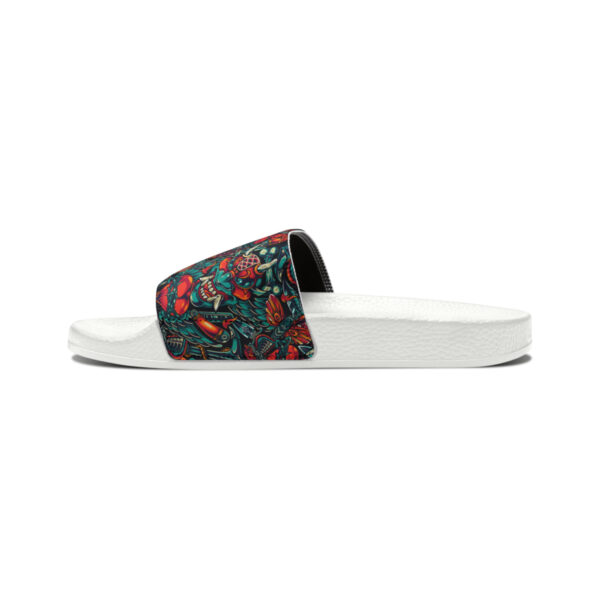 Tattoo-Inspired Monsters Men's PU Slide Sandals - Image 15