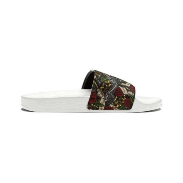 Tattoo-Inspired Hustle Men's PU Slide Sandals - Image 14