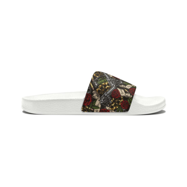 Tattoo-Inspired Hustle Men's PU Slide Sandals - Image 16