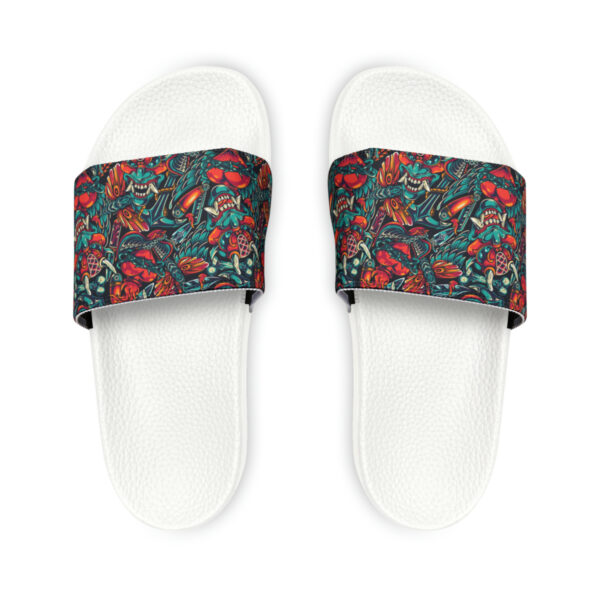 Tattoo-Inspired Monsters Men's PU Slide Sandals - Image 11