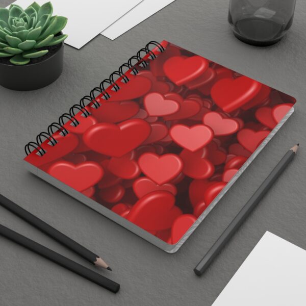 Sweetheart Diaries: Candy 3D Hearts Journal - Spiral Bound Journal - Image 8
