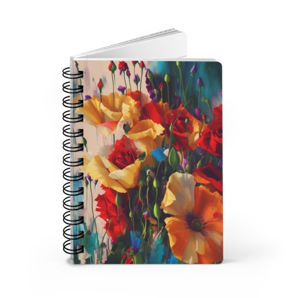 Floral Symphony: Blossoming Insights Journal - Spiral Bound Journal - Image 5