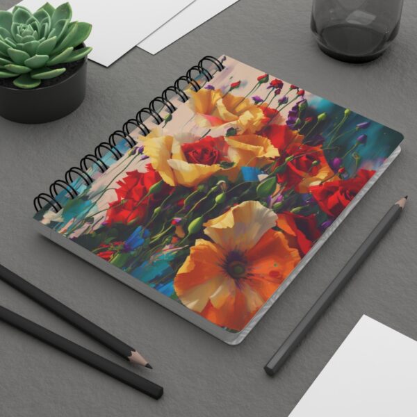 Floral Symphony: Blossoming Insights Journal - Spiral Bound Journal - Image 8