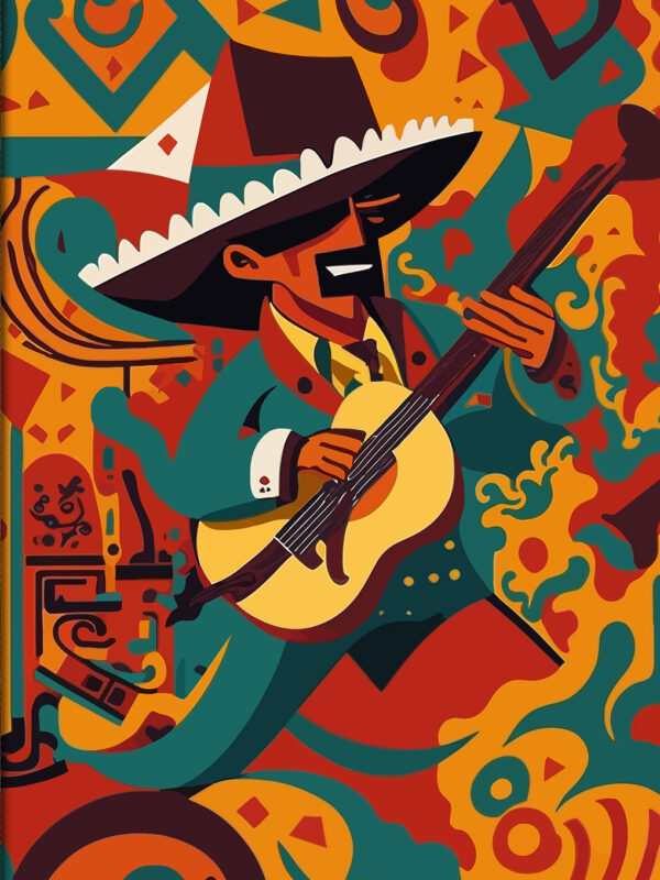 Melodic Affirmations: 222 Numerology-Infused Pages of Harmony and Inspiration with a Mariachi Muse