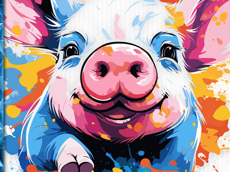 Joyful Abundance: 222 Days of Uplifting Affirmations with a Radiant, Happy Piggy