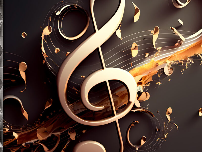 Melodic Manifestations: 222 Harmonic Affirmations Encased in a Golden Treble Clef Elegance
